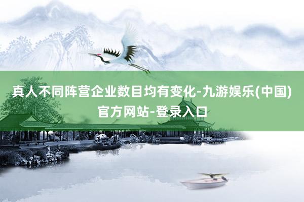 真人不同阵营企业数目均有变化-九游娱乐(中国)官方网站-登录入口