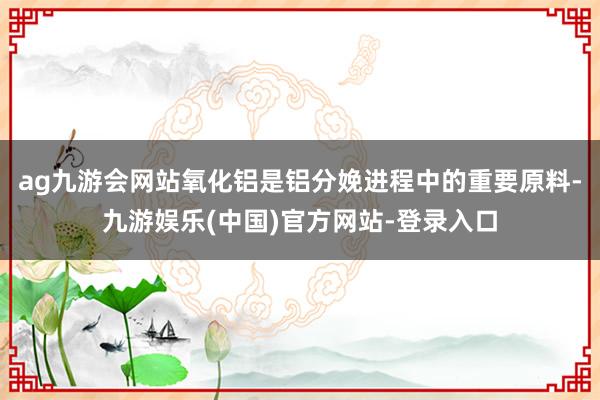 ag九游会网站氧化铝是铝分娩进程中的重要原料-九游娱乐(中国)官方网站-登录入口