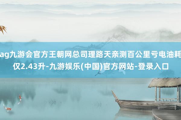 ag九游会官方王朝网总司理路天亲测百公里亏电油耗仅2.43升-九游娱乐(中国)官方网站-登录入口