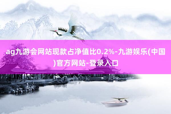 ag九游会网站现款占净值比0.2%-九游娱乐(中国)官方网站-登录入口