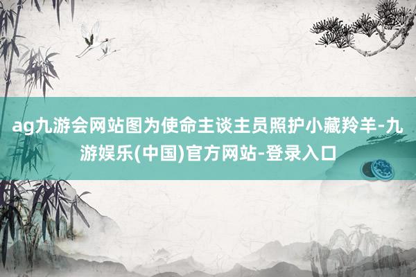 ag九游会网站图为使命主谈主员照护小藏羚羊-九游娱乐(中国)官方网站-登录入口